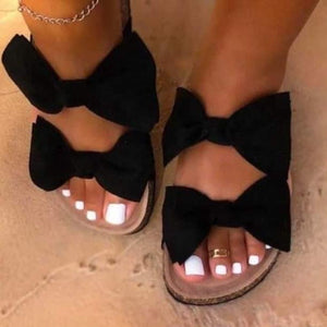 Double bow sandals